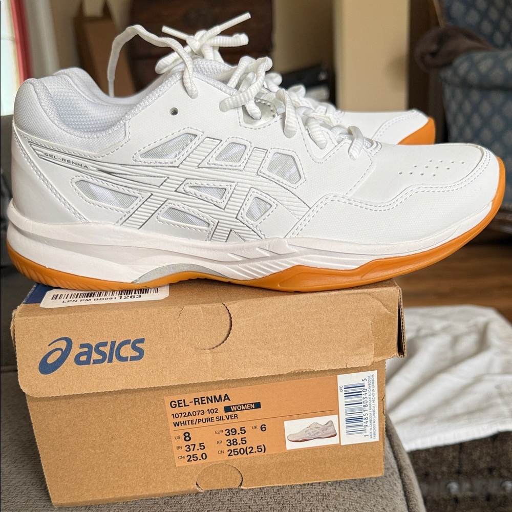 Asics Women's Athletic Shoes - White and Orange